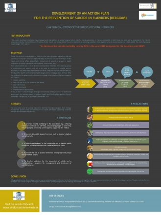 ESSSB -14 Tel-Aviv: Development of an action plan for the prevention of suicide in Flanders (Belgium)